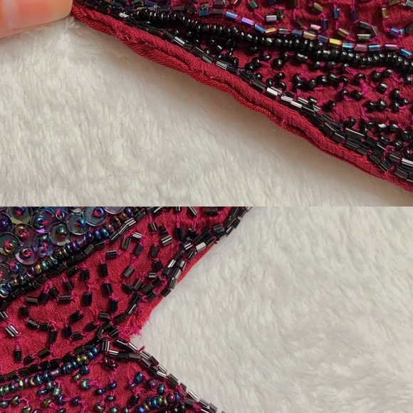 vintage red beaded butterfly halter♥️✨ SOLD - Picture 4 of 4